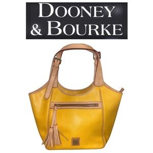 DOONEY & BOURKE Maddie Saffiano Leather Tote Bag w/Dust Bag, EUC
